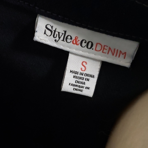 NWOT Style & Co Denim Stretch Jean Jacket Small - Picture 4 of 4